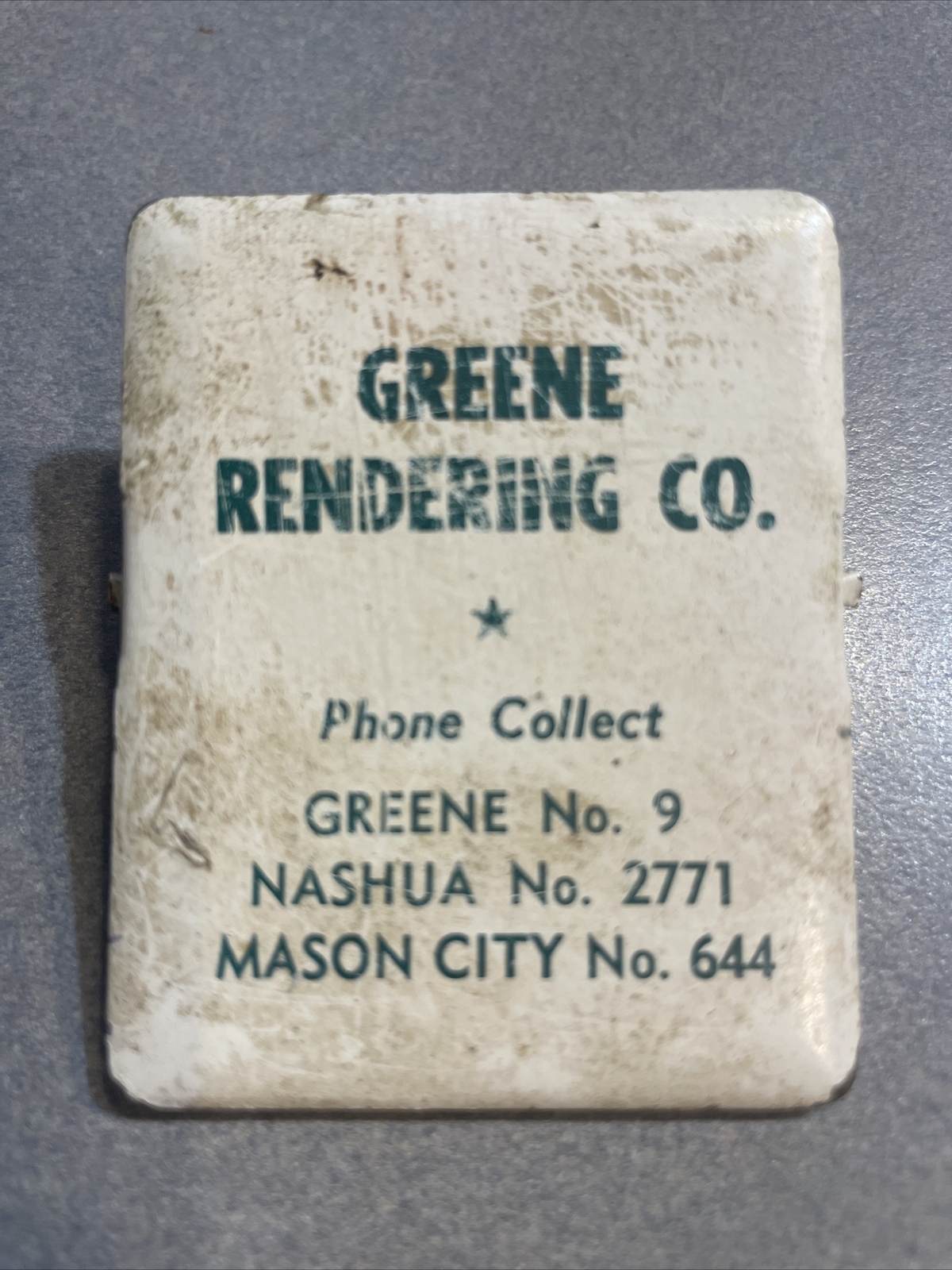 Antique Rendering Slaughter House Advertising Clip Greene Nashua Mason City IA