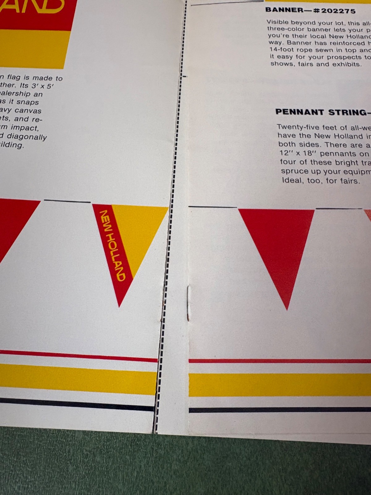 Vintage New Holland Dealer Identity Materials Signs & Advertising Brochure 1973