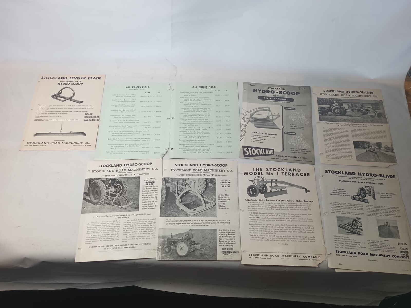 Lot Of Vintage Original Advertising Brochures From Stockland G94 2