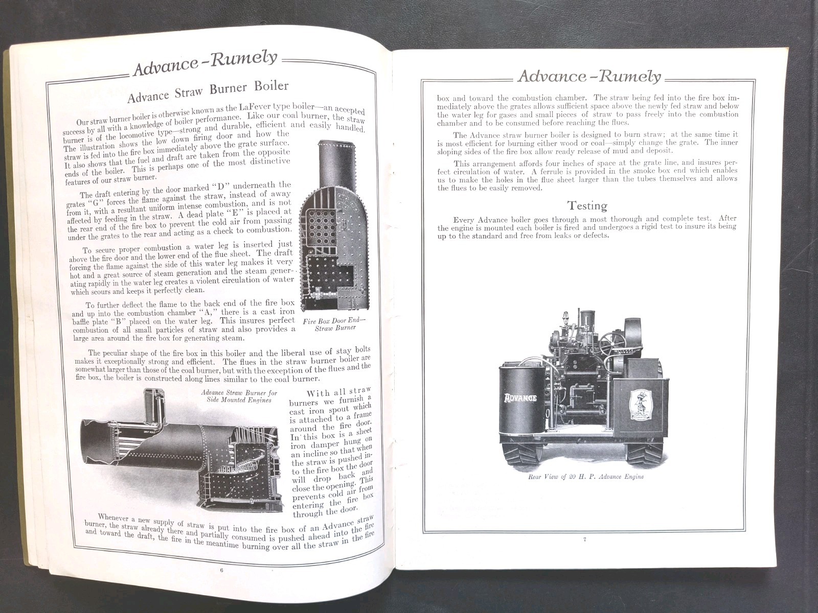 Rumley Oil Pull Tractor Dealer Brochure Manual Print Advertising RARE