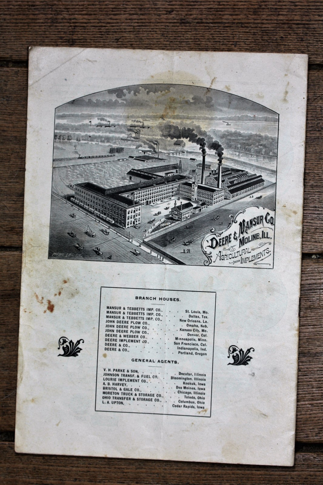 1901 Deere & Mansur Co New Deere Hay Loader Instructions and Repair List Booklet