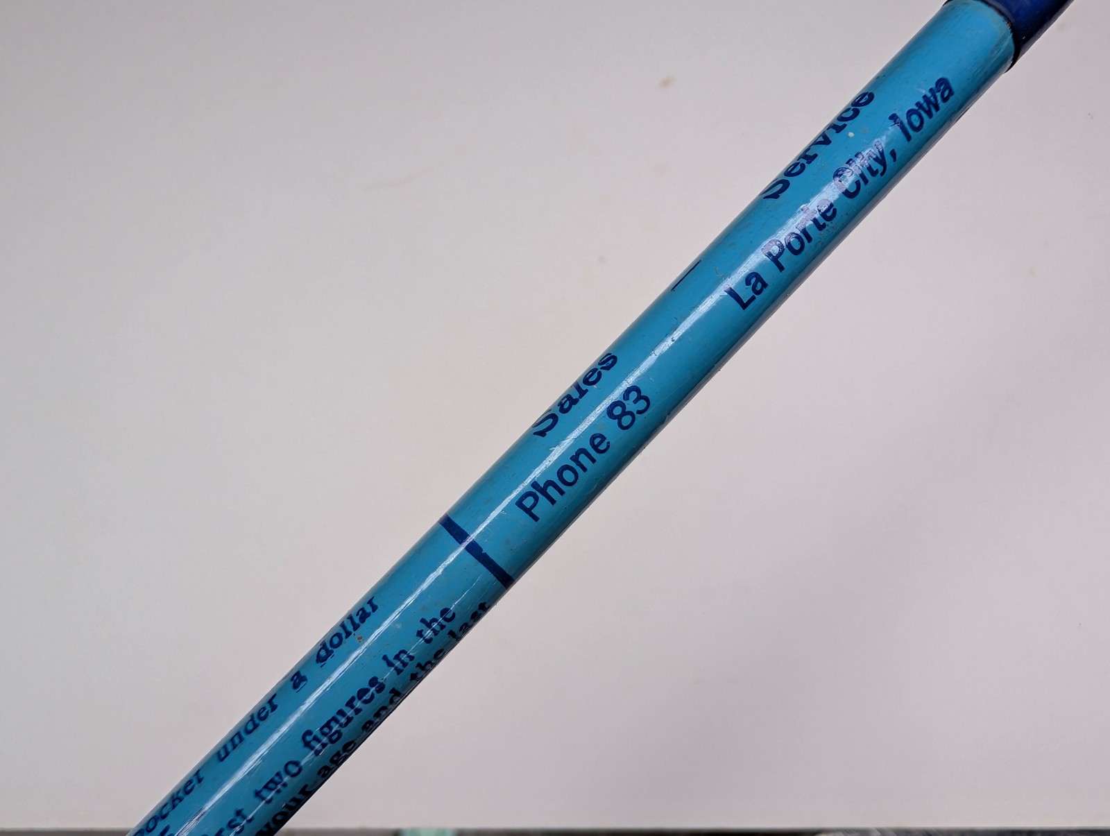 c1950s La Porte City Iowa Leo Arnett Implements Advertising Pencil Farm IA Math