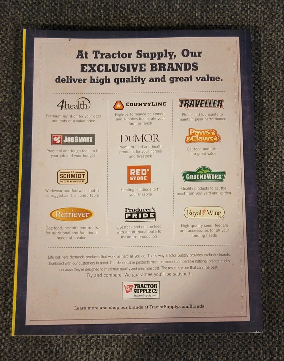 Tractor Supply 75th Anniversary Catalog 2013 Good condition