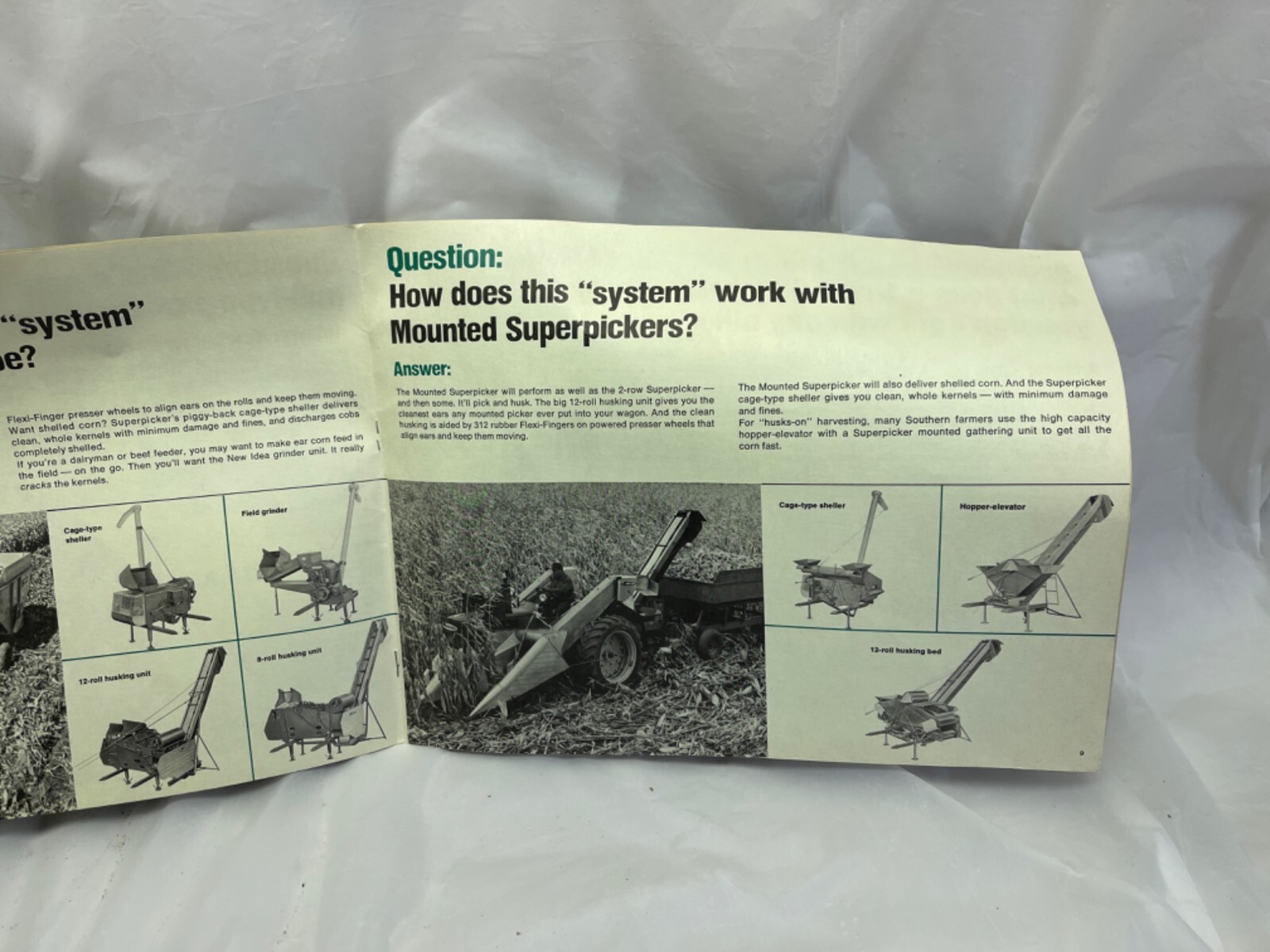 New Idea 1971 Corn Harvesting Answer Book