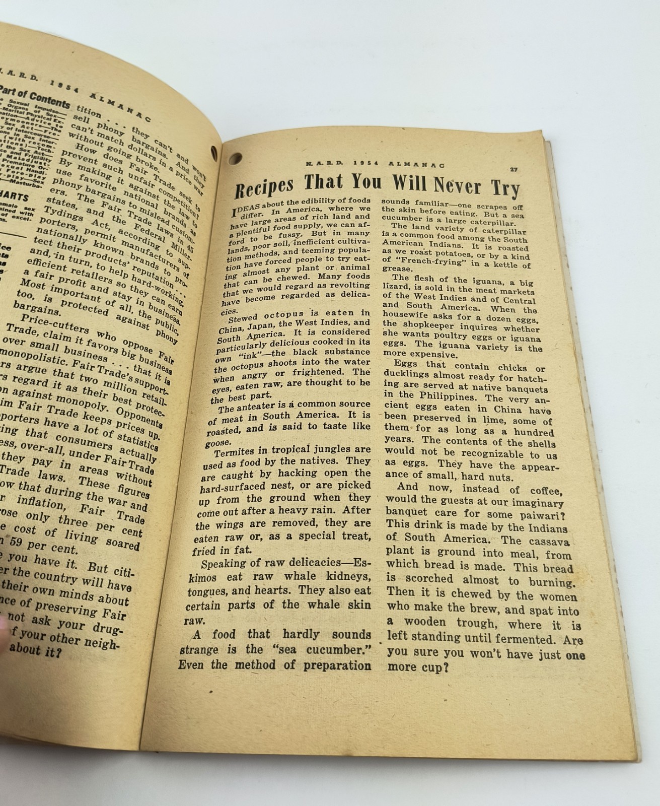 NARD Almanac Nat Druggist 1954 RX Southside Drug Store Huntington IN Indiana L2