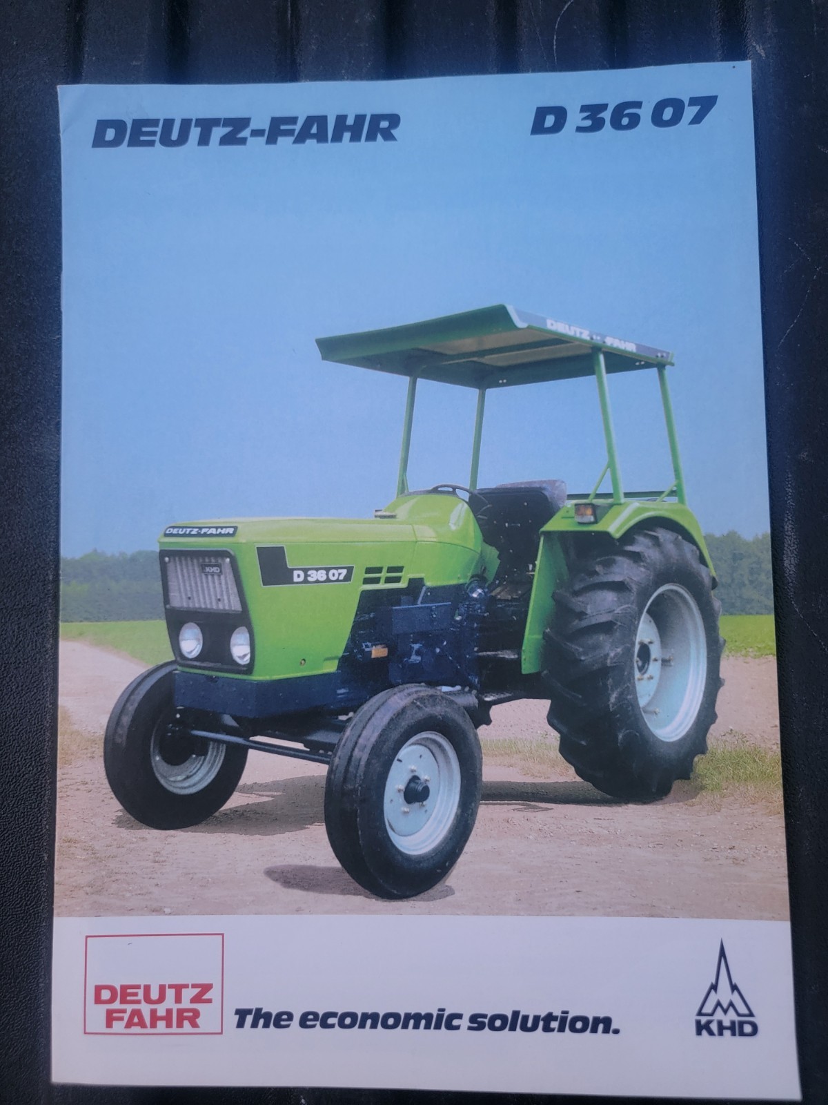 Rare DEUTZ-FAHR D 36 07 Series Farm Tractor Agriculture Sales Brochure German