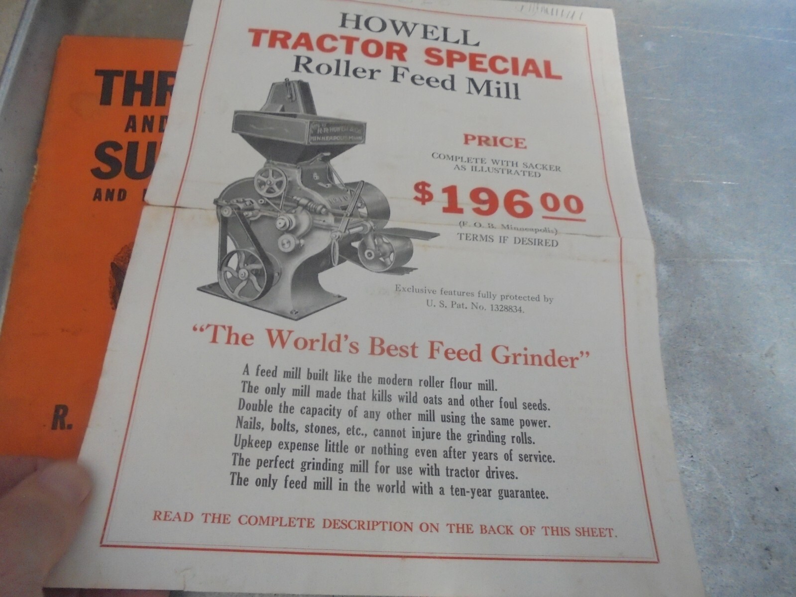 Vintage 1924 R. R. Howell & Co. Thresher & Tracto Supplies & Specialties Catalog