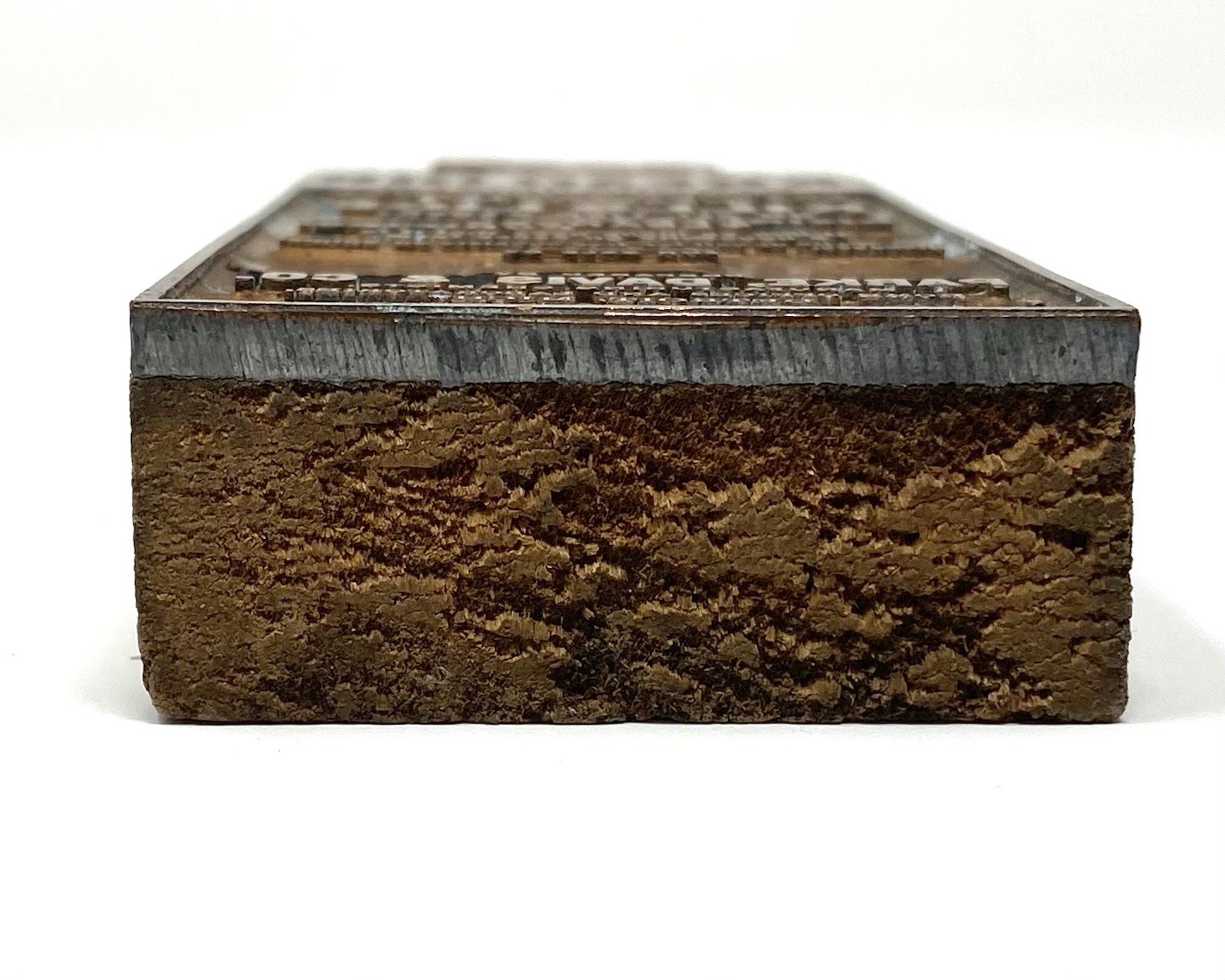 Kreso Dip Standardized Advertising Print Block With Copper Plate Vintage