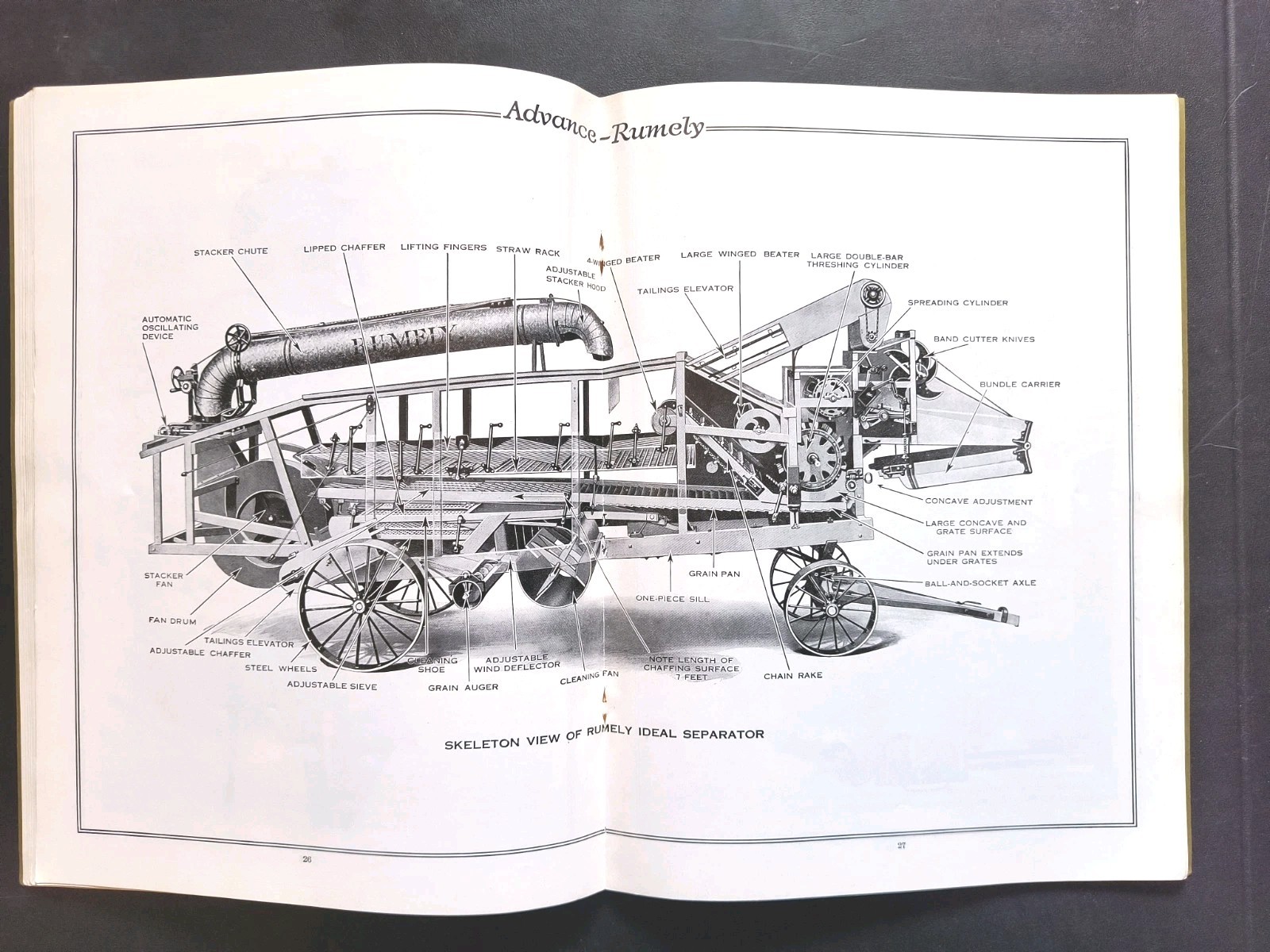 Rumley Oil Pull Tractor Dealer Brochure Manual Print Advertising RARE