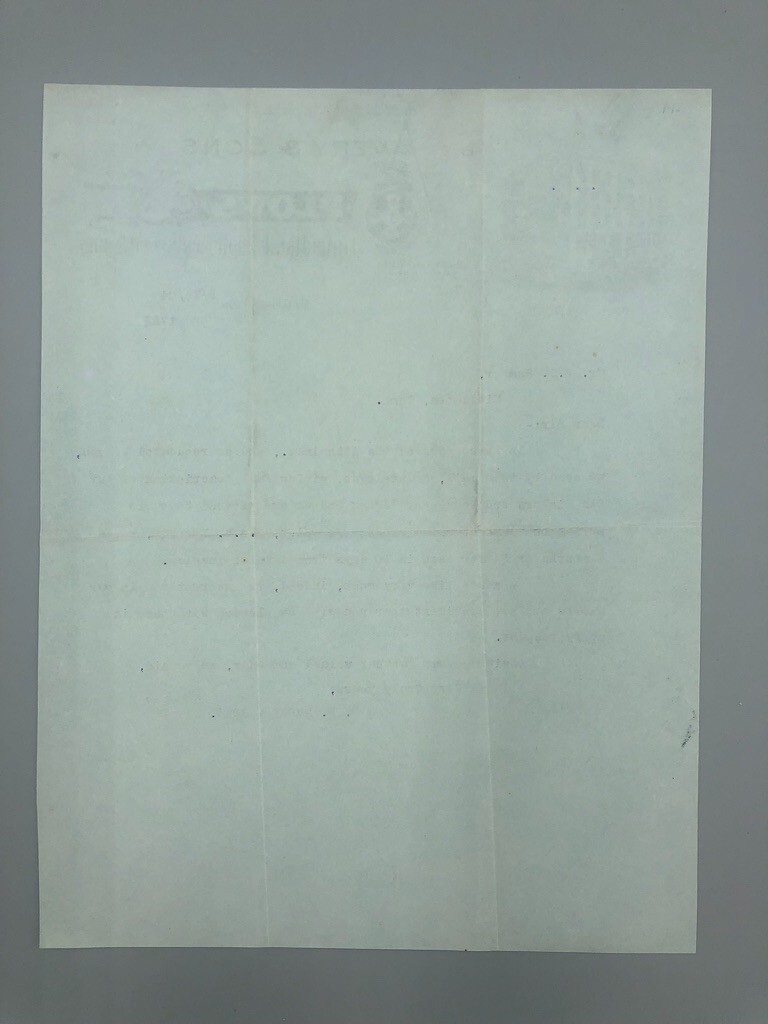 1904 B F AVERY PLOWS Letter FARM WAGONS Advertising MEMPHIS TN Antique