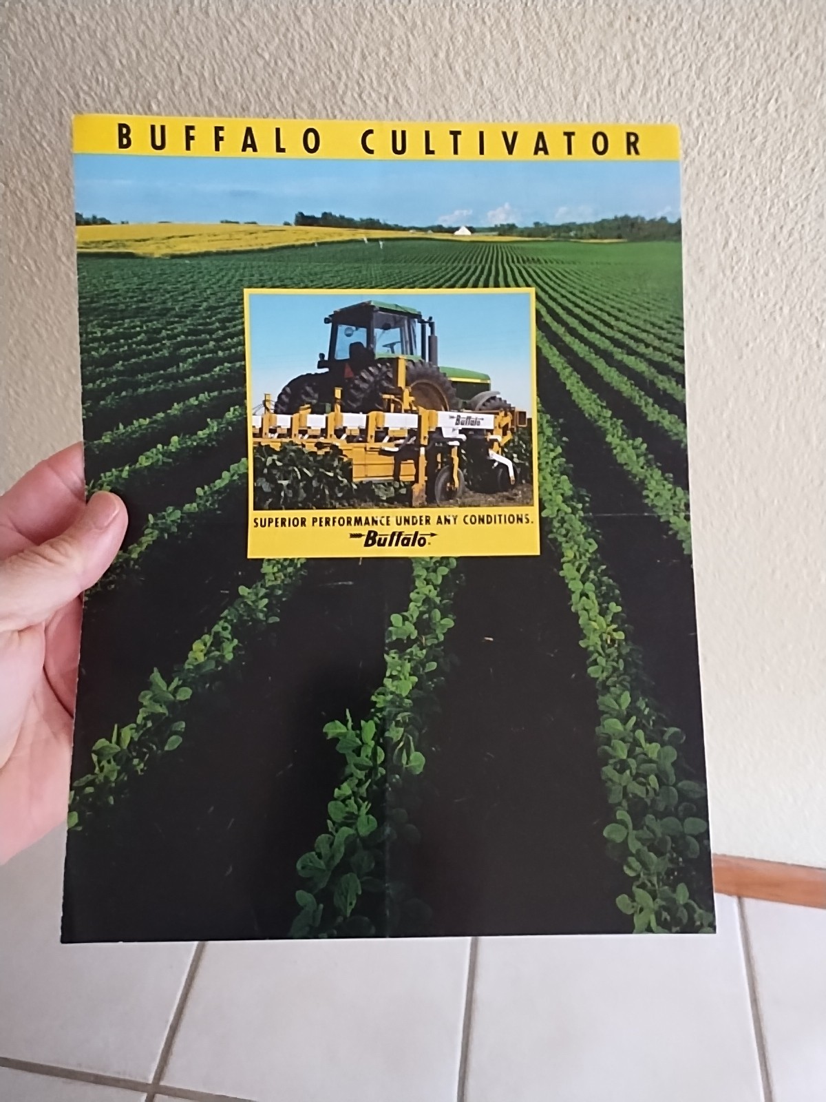 1991 Buffalo Cultivator Brochure Fleischer Mfg Columbus NE USA Farm Field Ag Ad