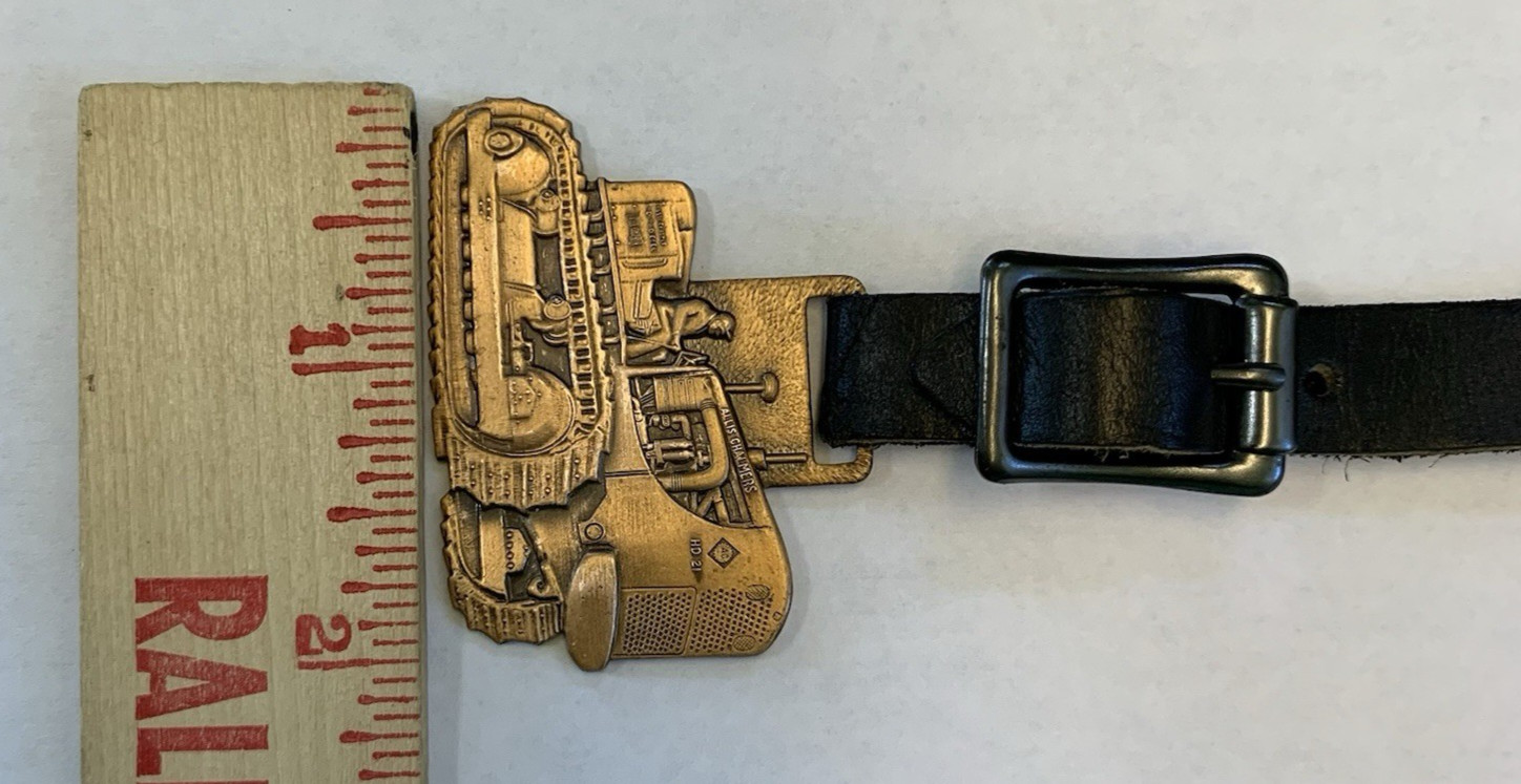 AC Allis Chalmers Equipment FOB Leather Strap Agriculture Farm Tractor Metal