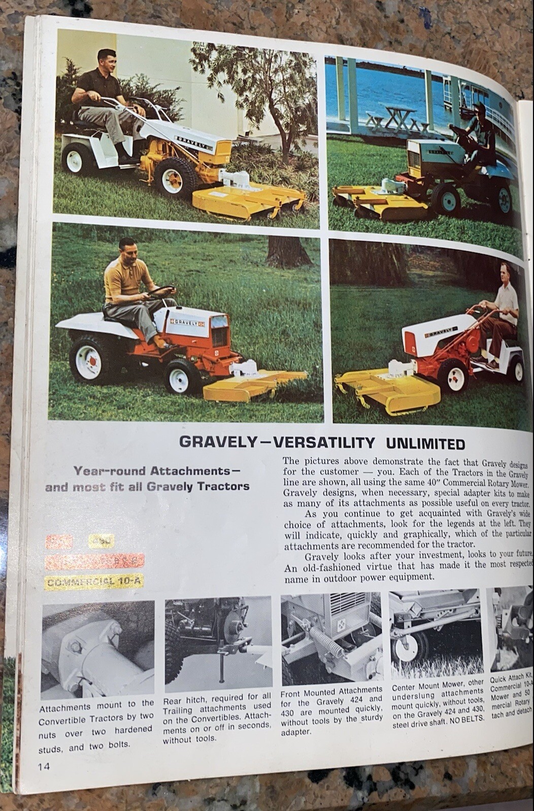 1968 Gravely Real Satisfaction Brocedure 31 pages 8.5” x 11”