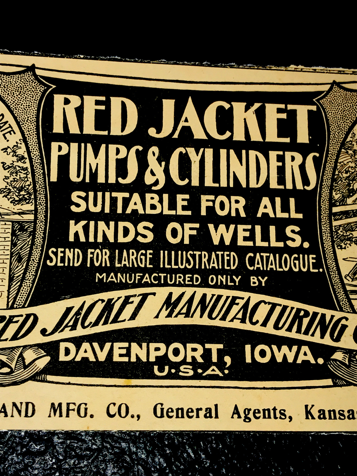 1903 Red Jacket Water Pumps Farm Advertising – Davenport – Iowa