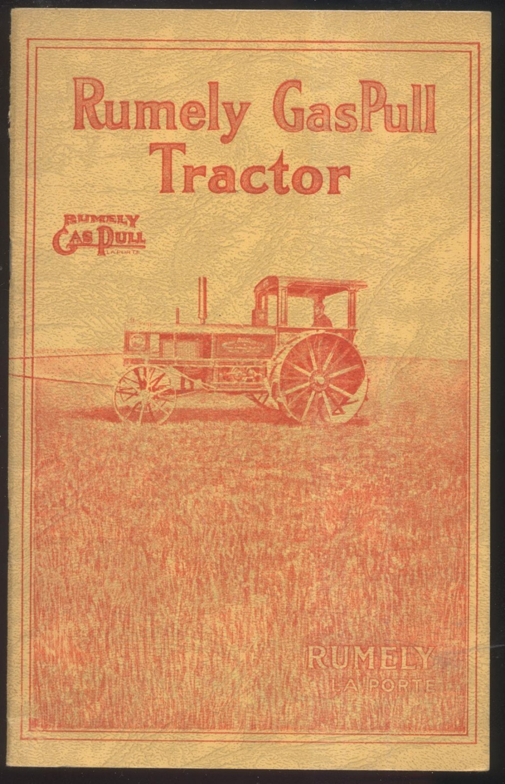 Early 1900&rsquo;s Rumely GasPull Farm Tractor Equipment Sales Promo Brochure Adv