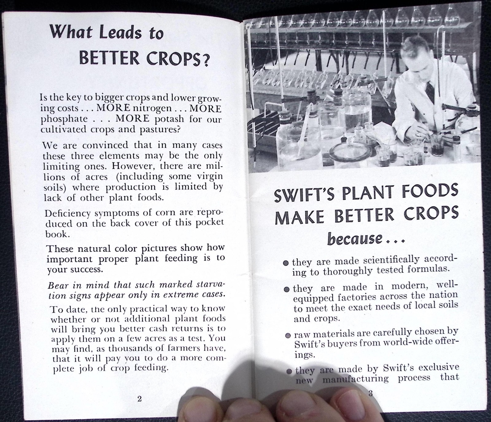 Swift’s Plant Food Service Red Steer Memo Pocket Book Vintage Agriculture 1950s