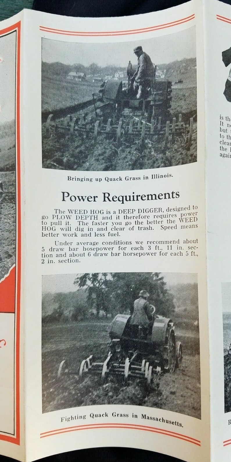 Old Farm Equipment Brochure Weed Hog Plow Harrow Babcock Mfg Leonardsville NY