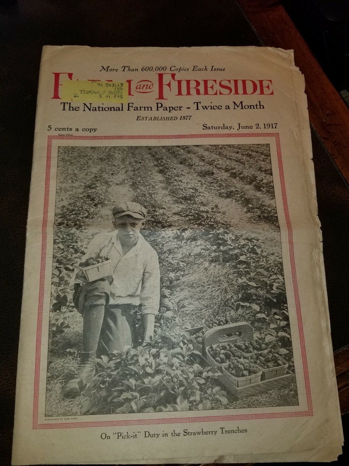 FARM and FIRESIDE The National Farm Paper 1917 DOMINO SUGAR GOODYEAR FIRESTONE
