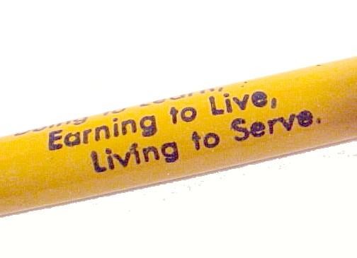 Future Farmers of America Lead Pencil Vintage Knoxville Iowa IA Advertising