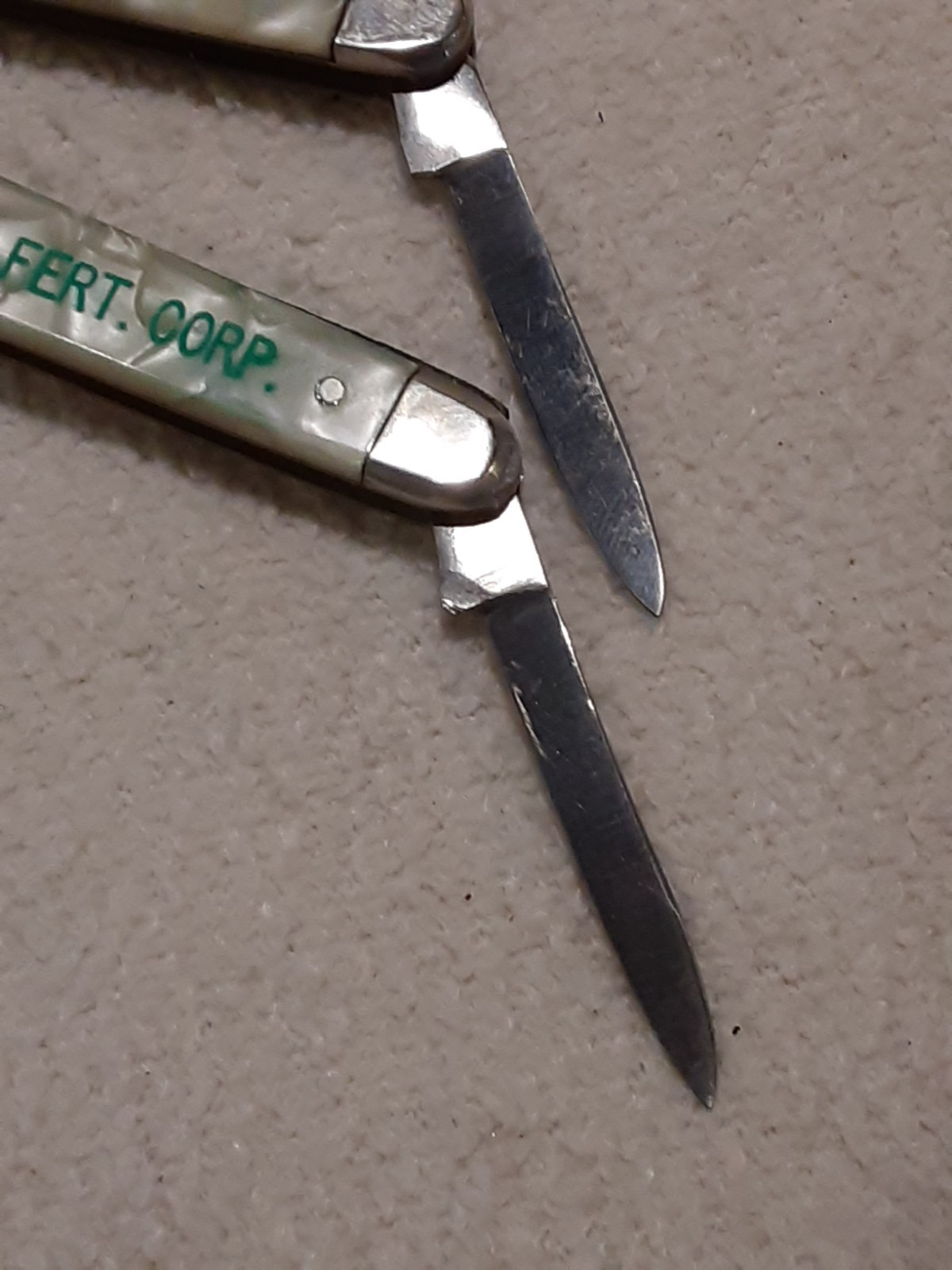 VINTAGE MURCOTT GERMANY ADVERTISING POCKET KNIFE MILLER FERTILIZER CORP BALTO MD