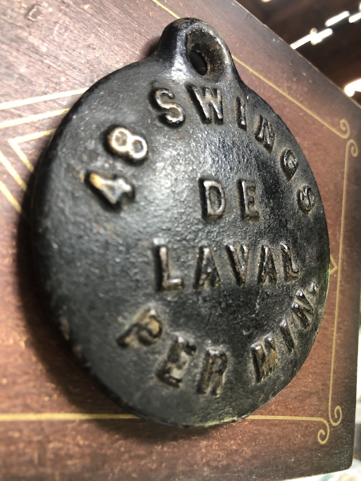 Vintage De Laval Cast Iron Cream Separator Timing Pendulum 48 Swings