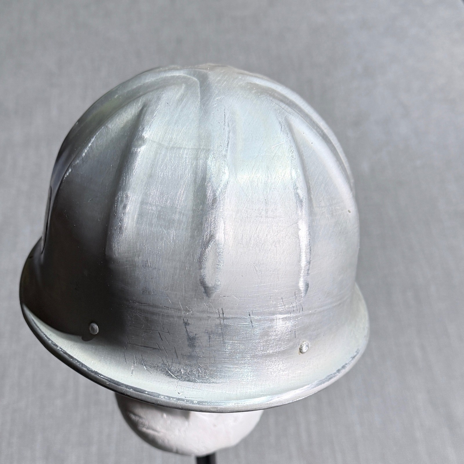 Vintage 60&rsquo;s Aluminum Hard Hat Portland Cement Association Safety Stickers