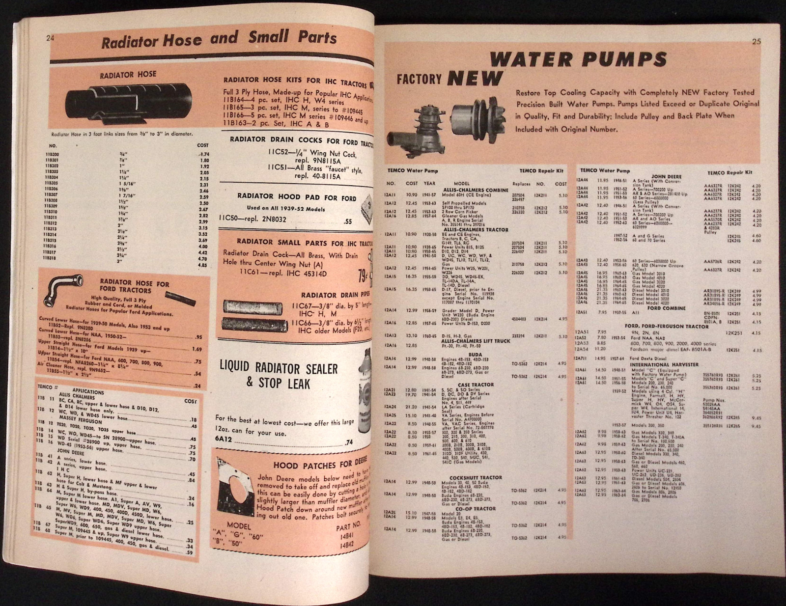 1968 Temco Tractor Implement Motive Parts Fall & Winter Catalog