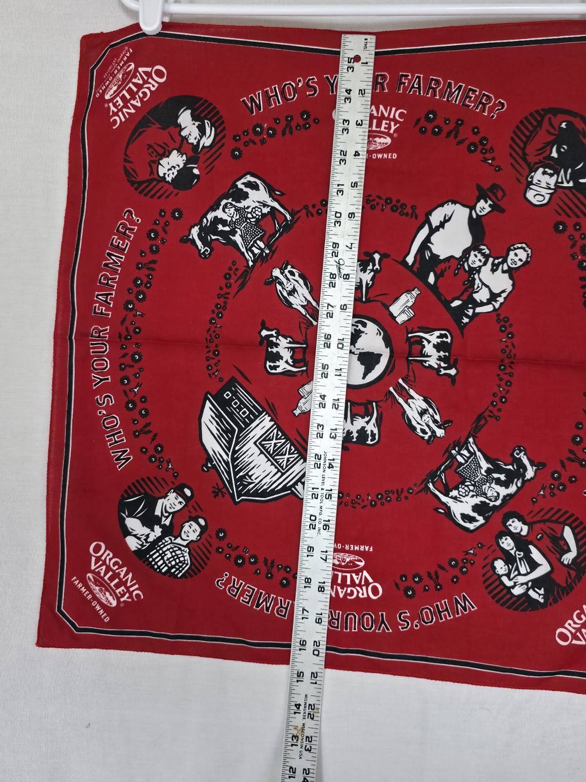 Organic Valley Red Cotton Promo Handkerchief Bandana Hankie « Who&rsquo;s Your Farmer? »