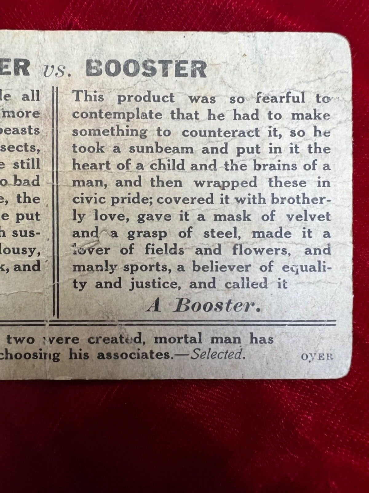 1919 August 30-Auction Advertising – Hallsville – Missouri Gold Giveaway Ticket