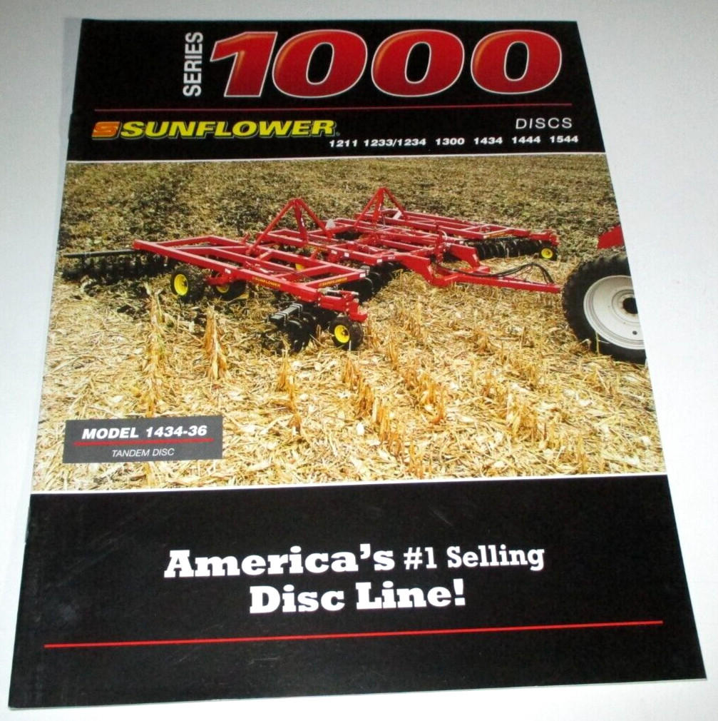 *Sunflower 1000 Series 1211 1233 1234 1300 1434 1444 1544 Disc Sales Brochure