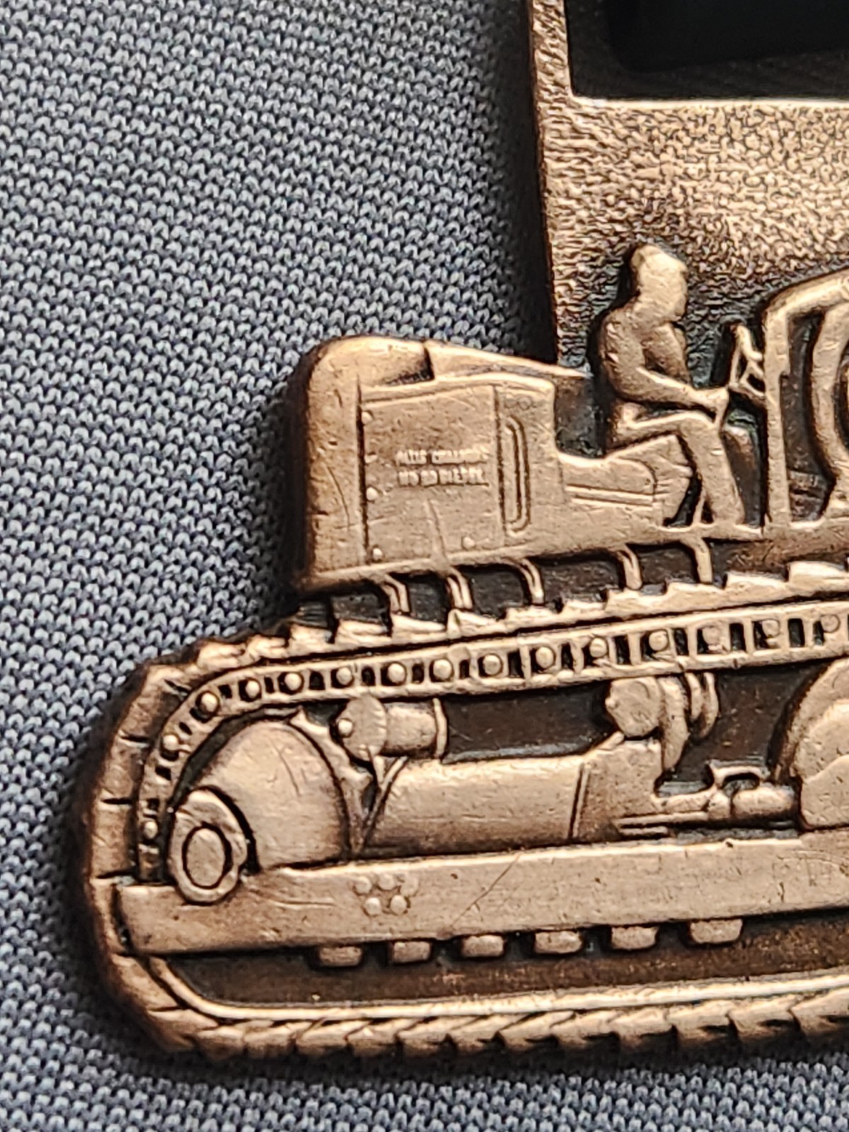 A-C For Dependable Service Heavy Equipment Brass Tag Allis Chalmers HD-20 Diesel