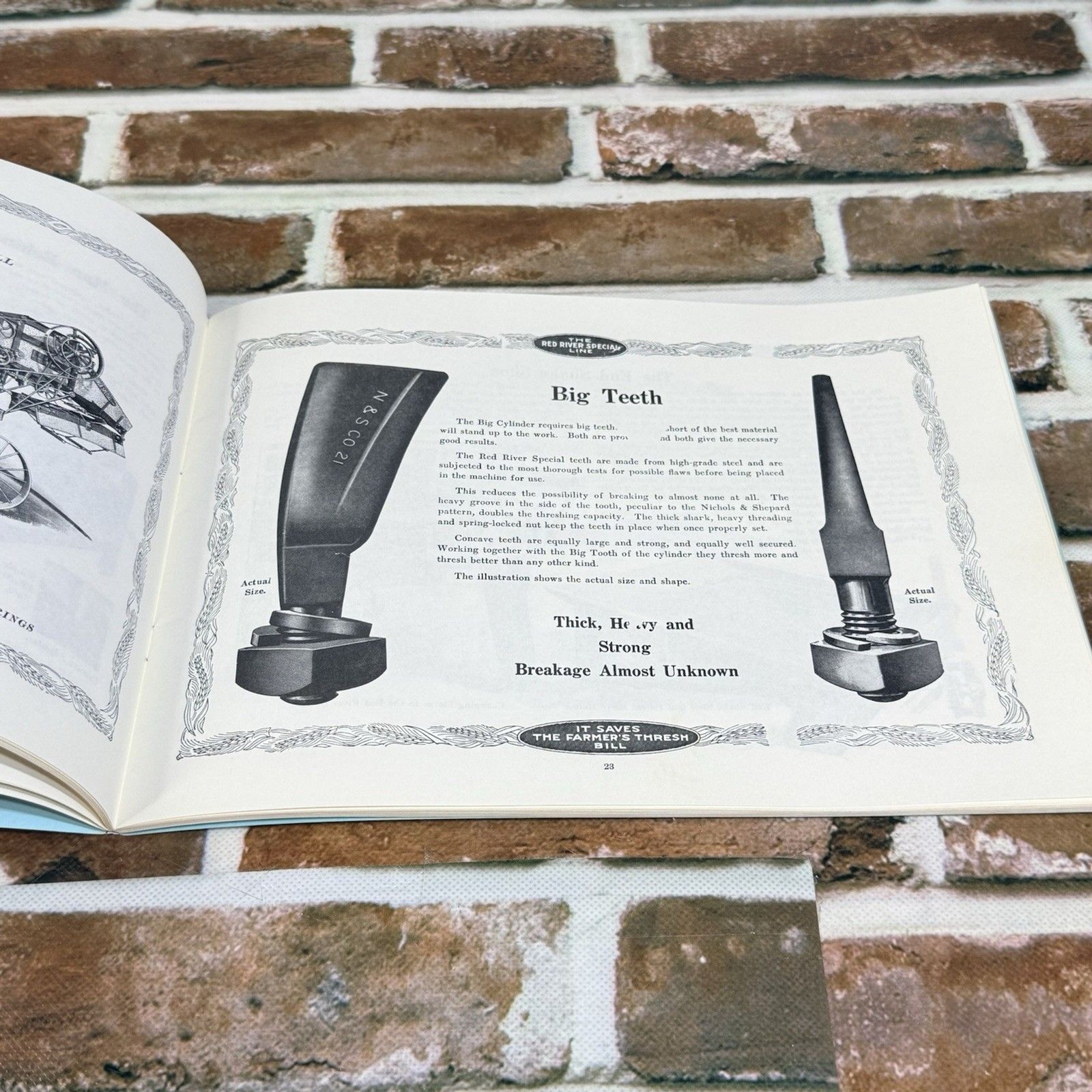 Vintage Nichols Shepard Company Red River Special Sales Brochure Battle Creek MI