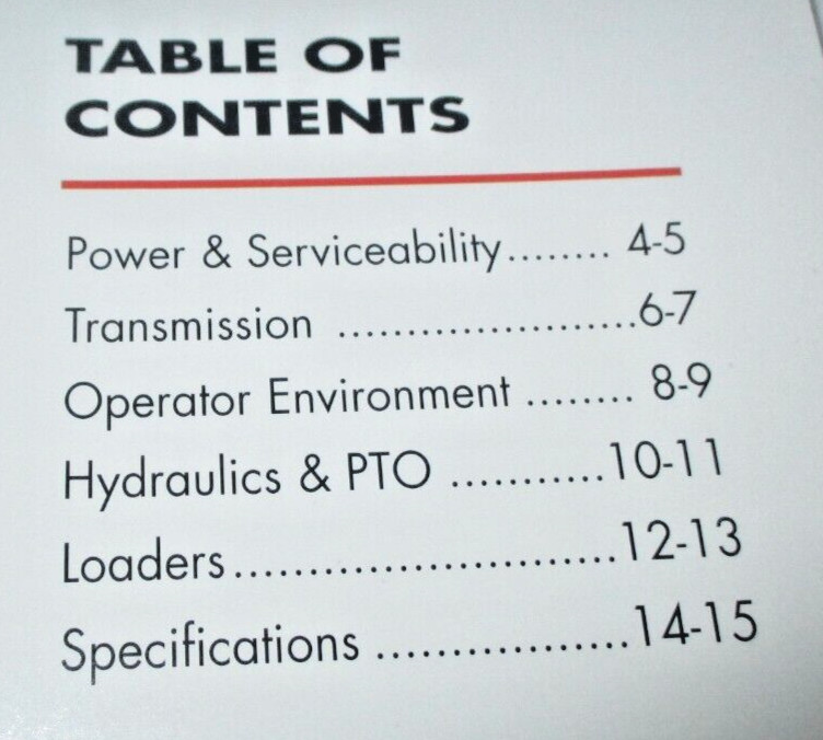 *Case IH JXU Series JX1080U JX1090U JX1100U Tractor Sales Brochure 2004 CIH OEM!