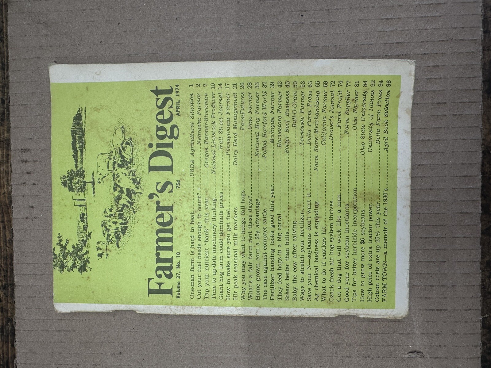 Collection Of Vintage FARMERS DIGEST- Assortment Of 1974