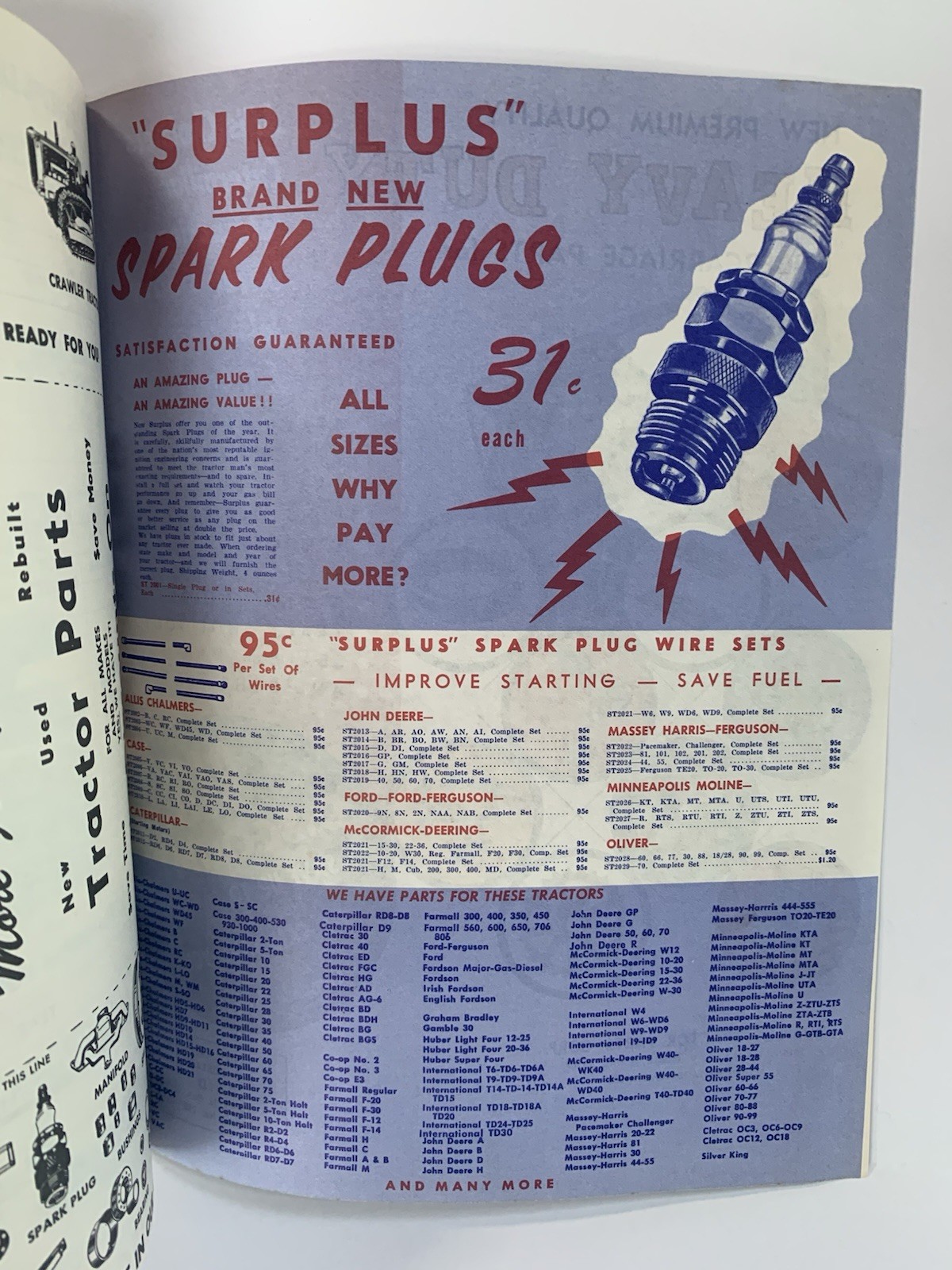 1974 Surplus Tractor Parts Corp Discount Catalog Fargo North Dakota farming