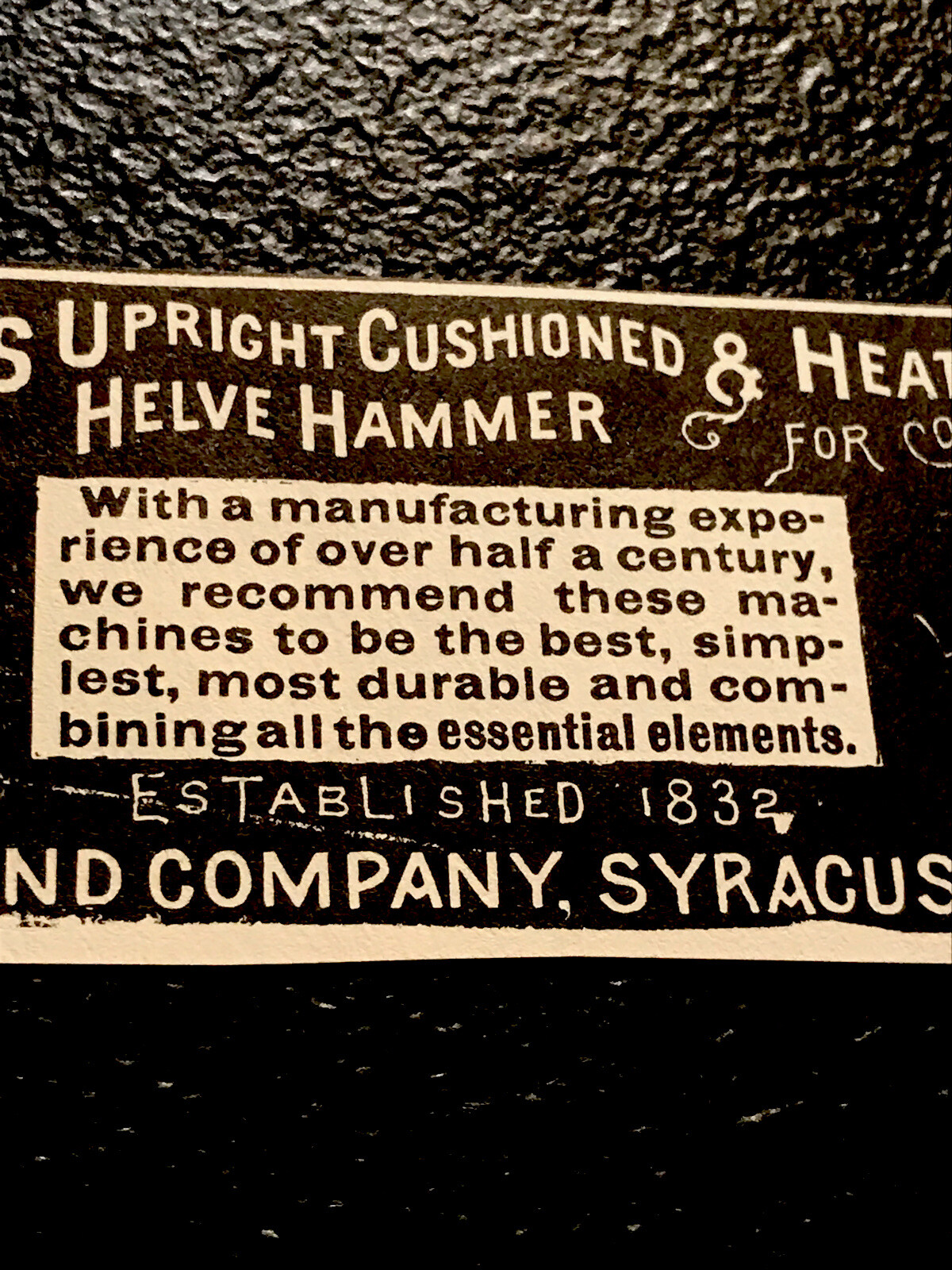 1889 Bradley’s Blacksmith Forges Engraving Advertising – Syracuse – New York