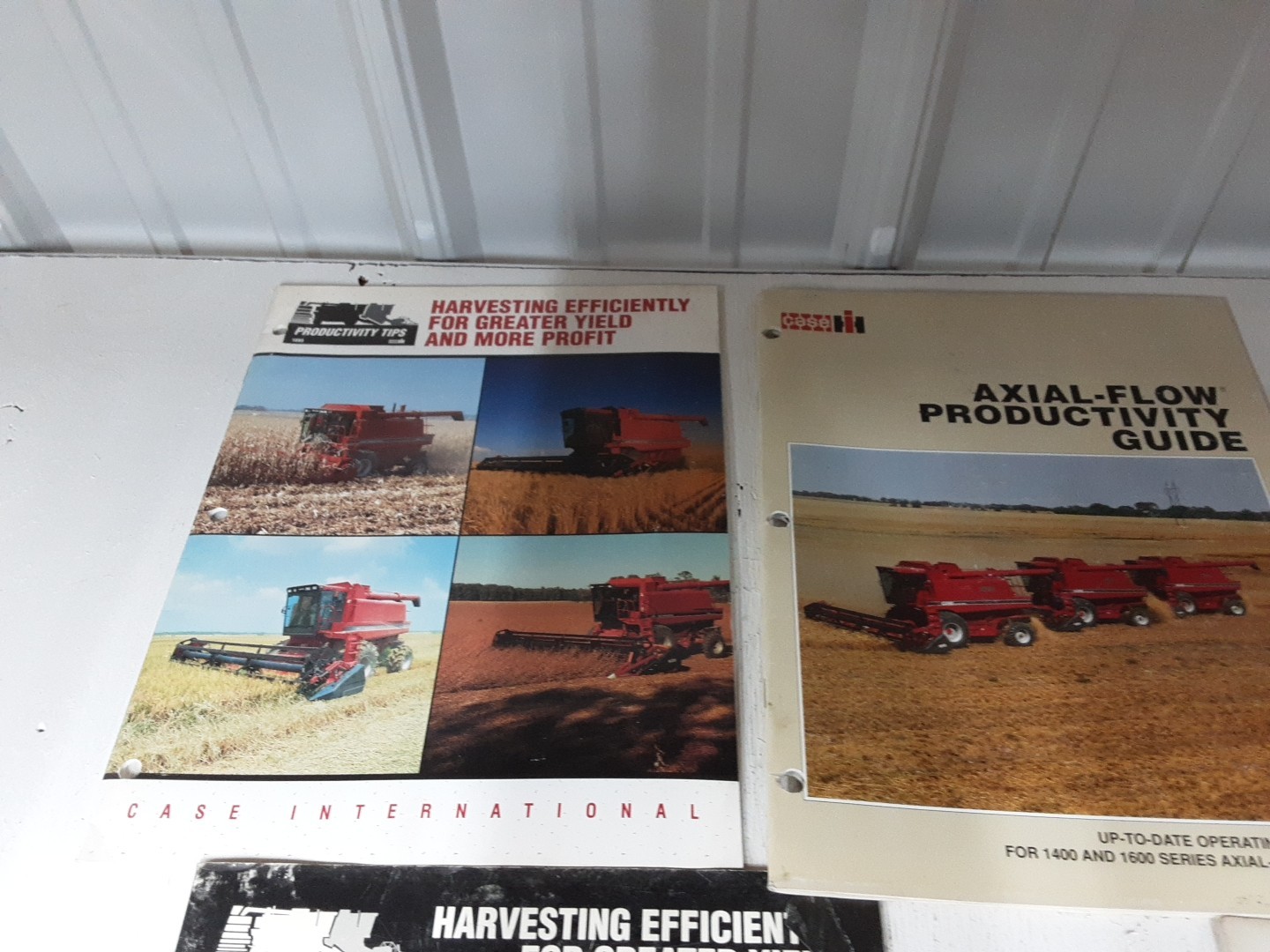 Original Case IH Productivity Tips Flyers For Harvesting Efficiency