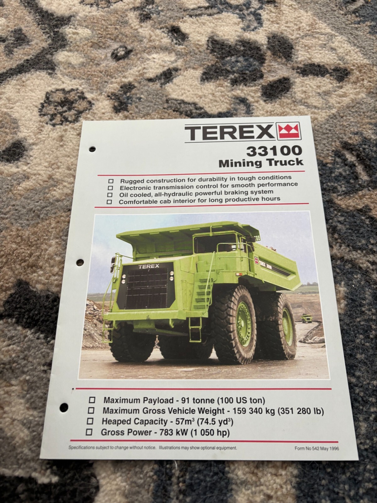 Terex 33100 Mining Truck Brochure FCCA25