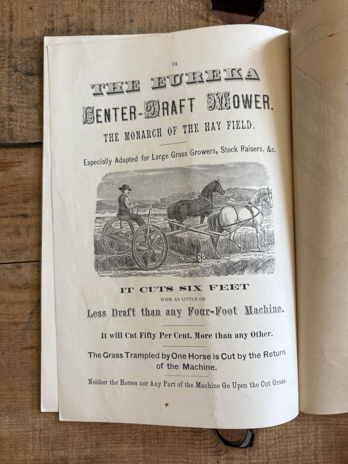 Amazing Seldom Seen Antique 1881 The Saint Paul Harvester Farm Machine Brochure