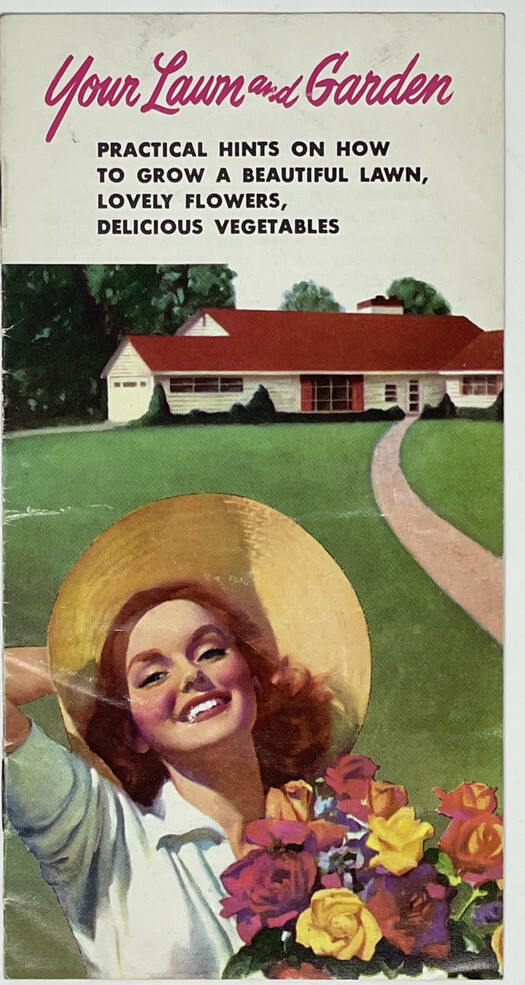 Beautiful 1940s Agrico Fertilizer Brochure – Lawn & Garden – Bold Color