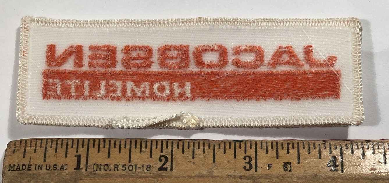 Vintage Jacobsen Homelite Logo Chainsaw Tractor Patch Construction Advertising