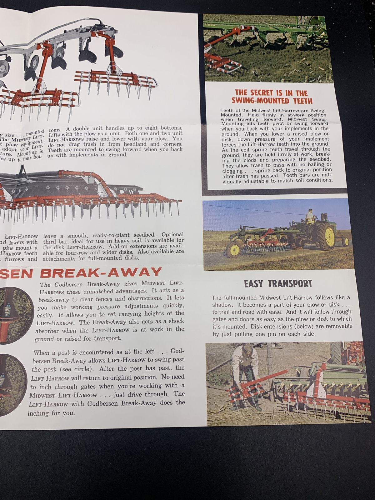 Pair Fantastic 1960’s Midwest Industries Farm Equipment Brochures-Ida Grove Iowa