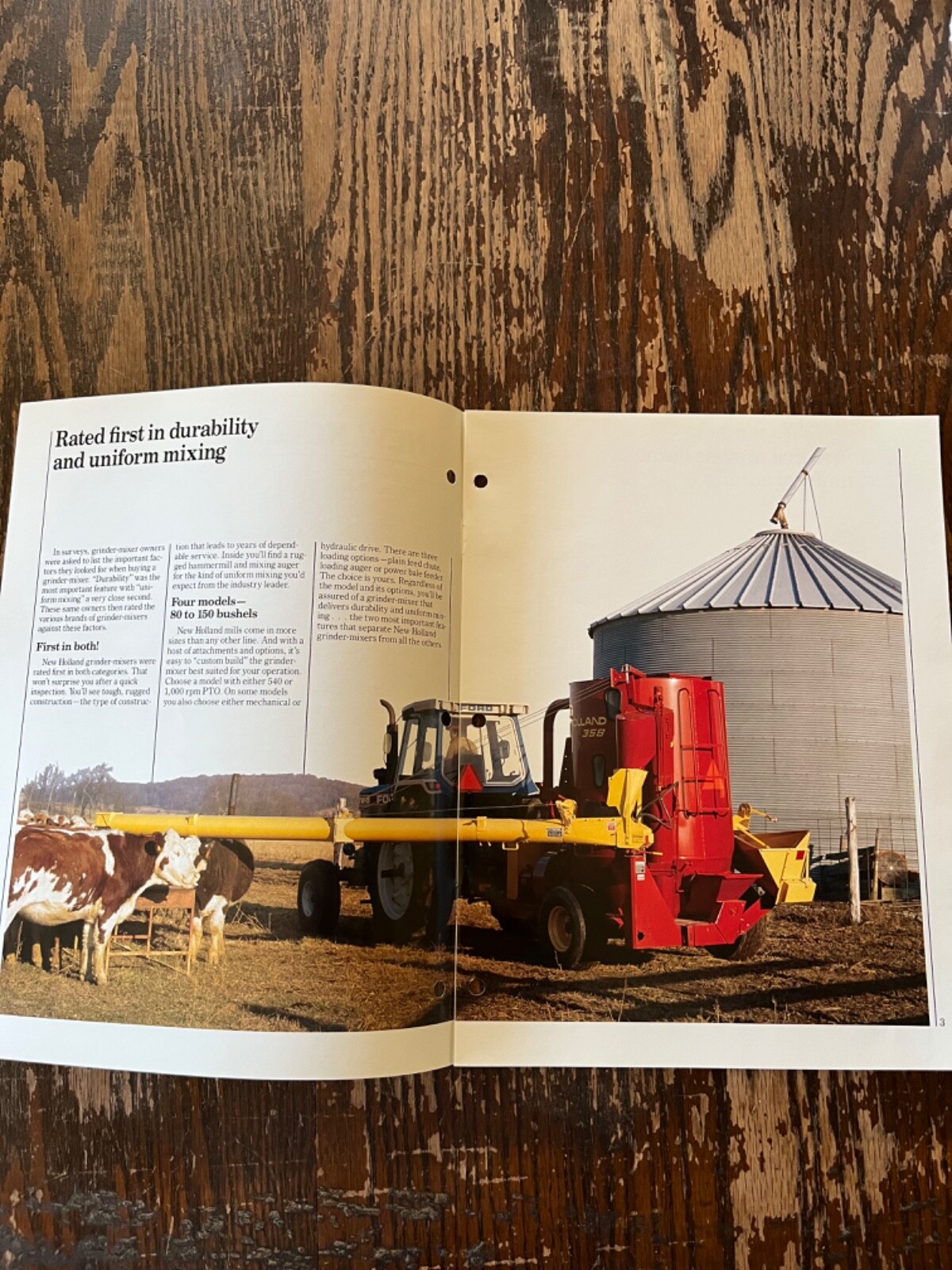 Vintage New Holland Grinder-Mixers 353 355 358 359 Brochure