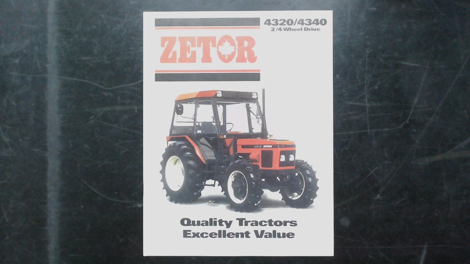 Zetor 4320/4340 Tractor Brochure 2/4 Wheel Drive Agriculture