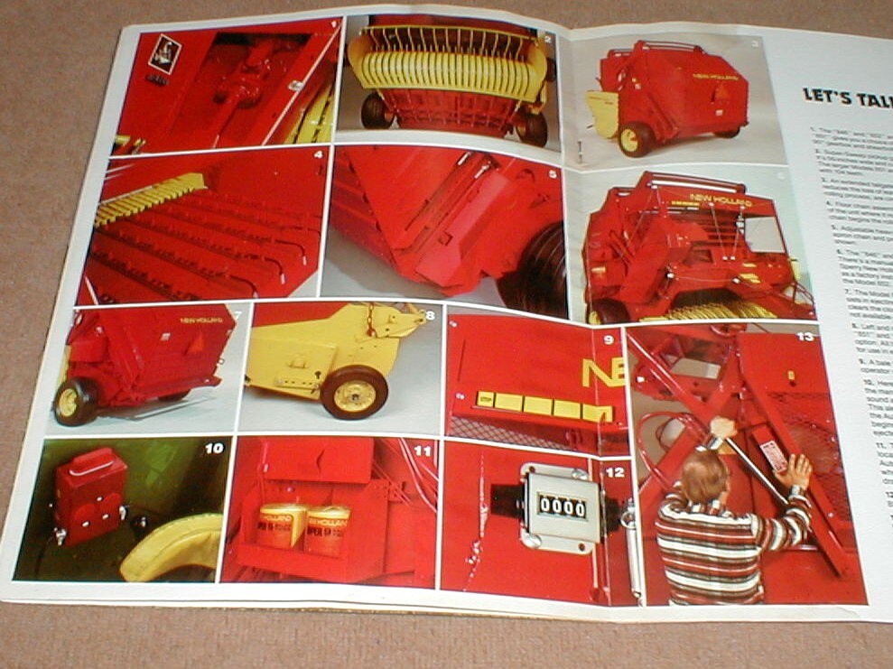 Sperry New Holland Round Baling Systems 1979 Full Color 12 Page Dealer Brochure