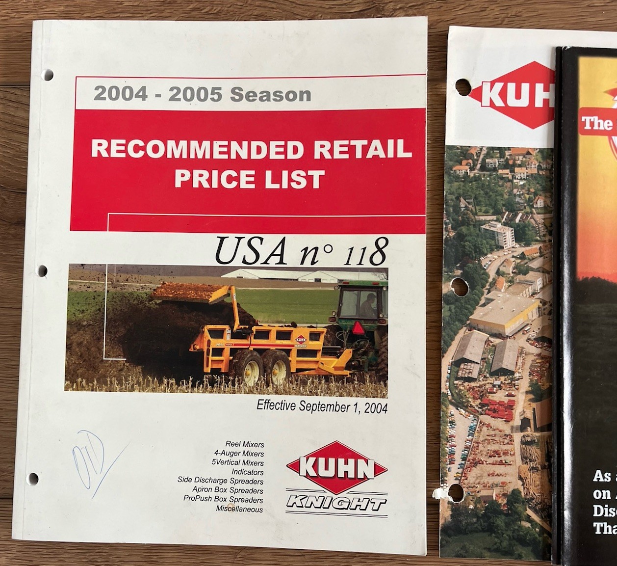 2004-2005 KUHN Farming Retail Price List USA Farming Brochures