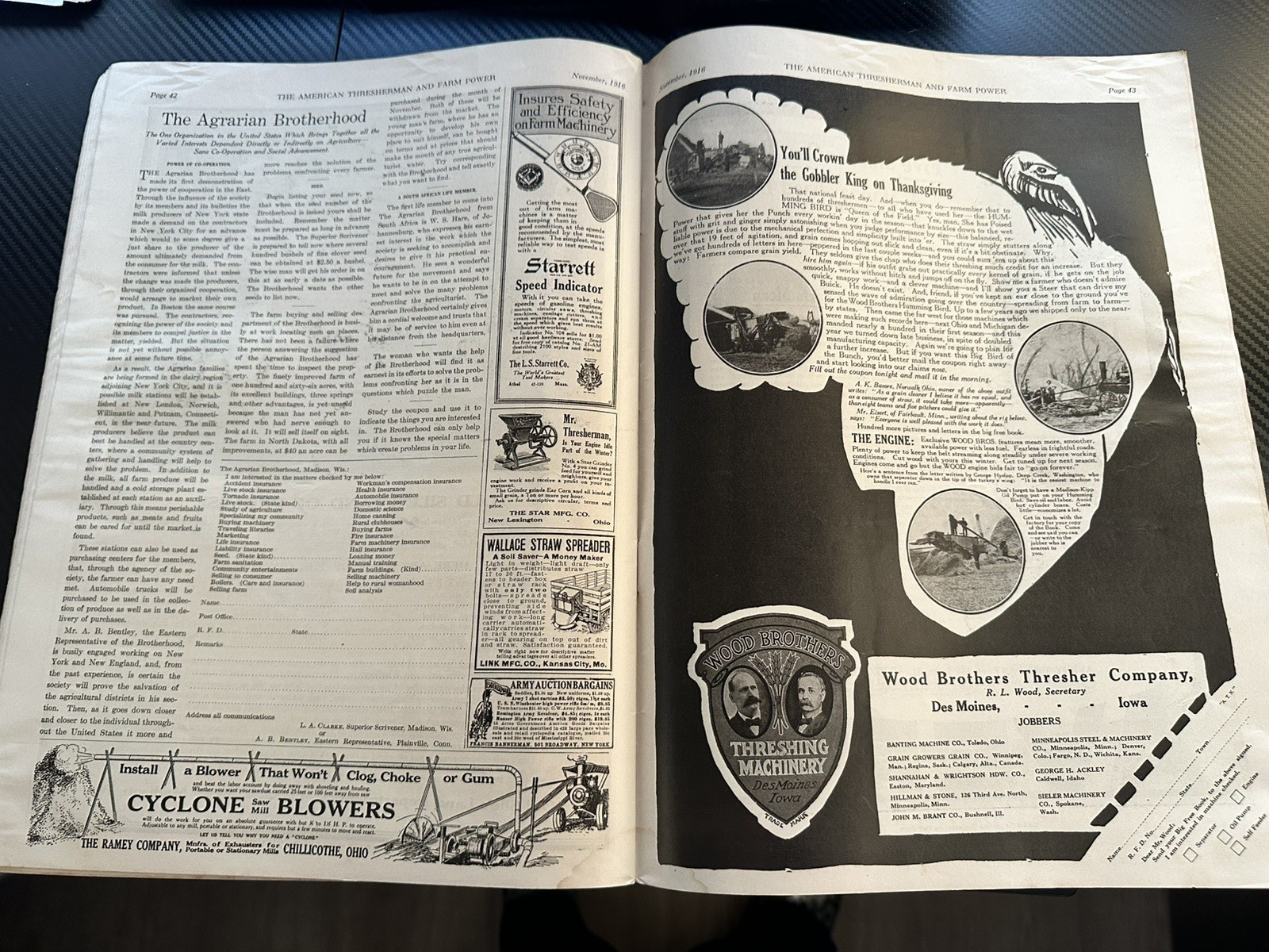 The American Thresherman and Farm Power MAGAZINE 1916 Madison, WIS Vol 19 No 7