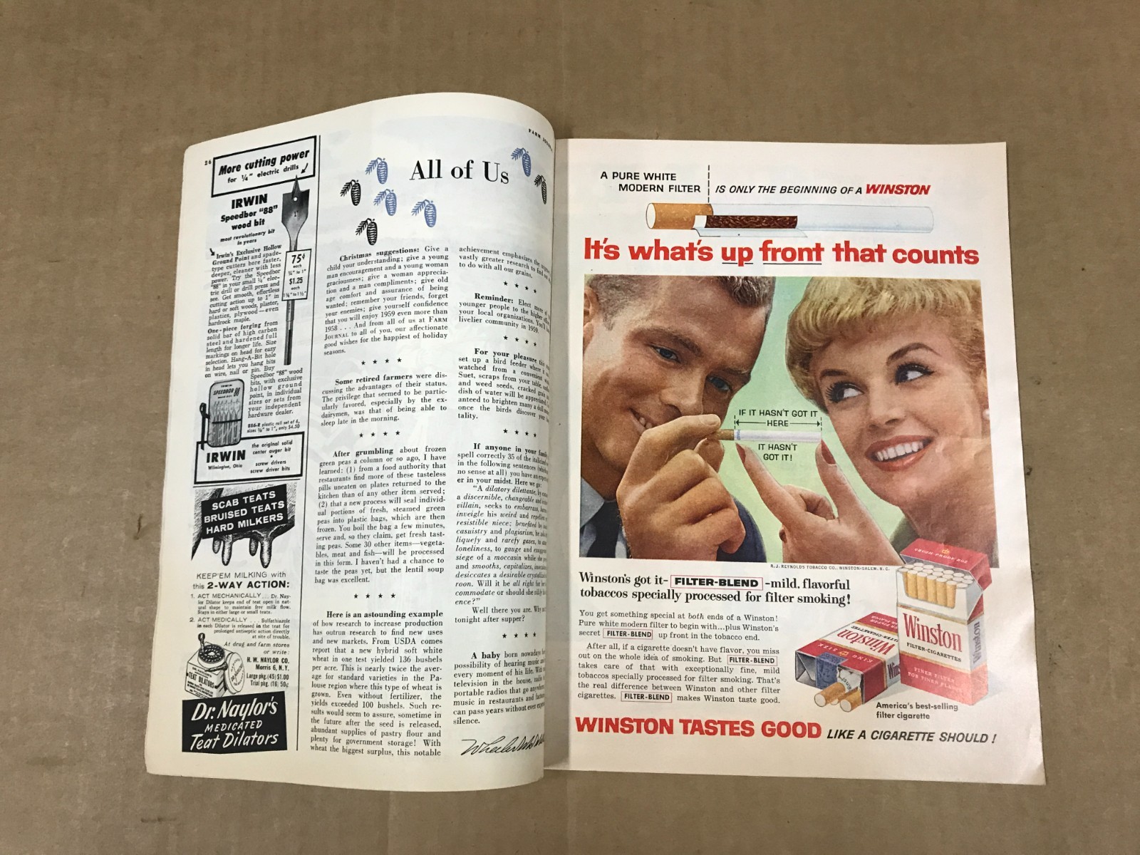 Vintage Farm Journal Magazine – December 1958