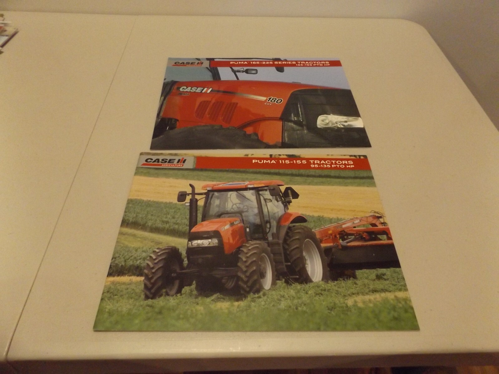 2-pc. CASE-IH FARMALL PUMA TRACTORS, LIT # CIH7230804 2008, CIH7310801 2008