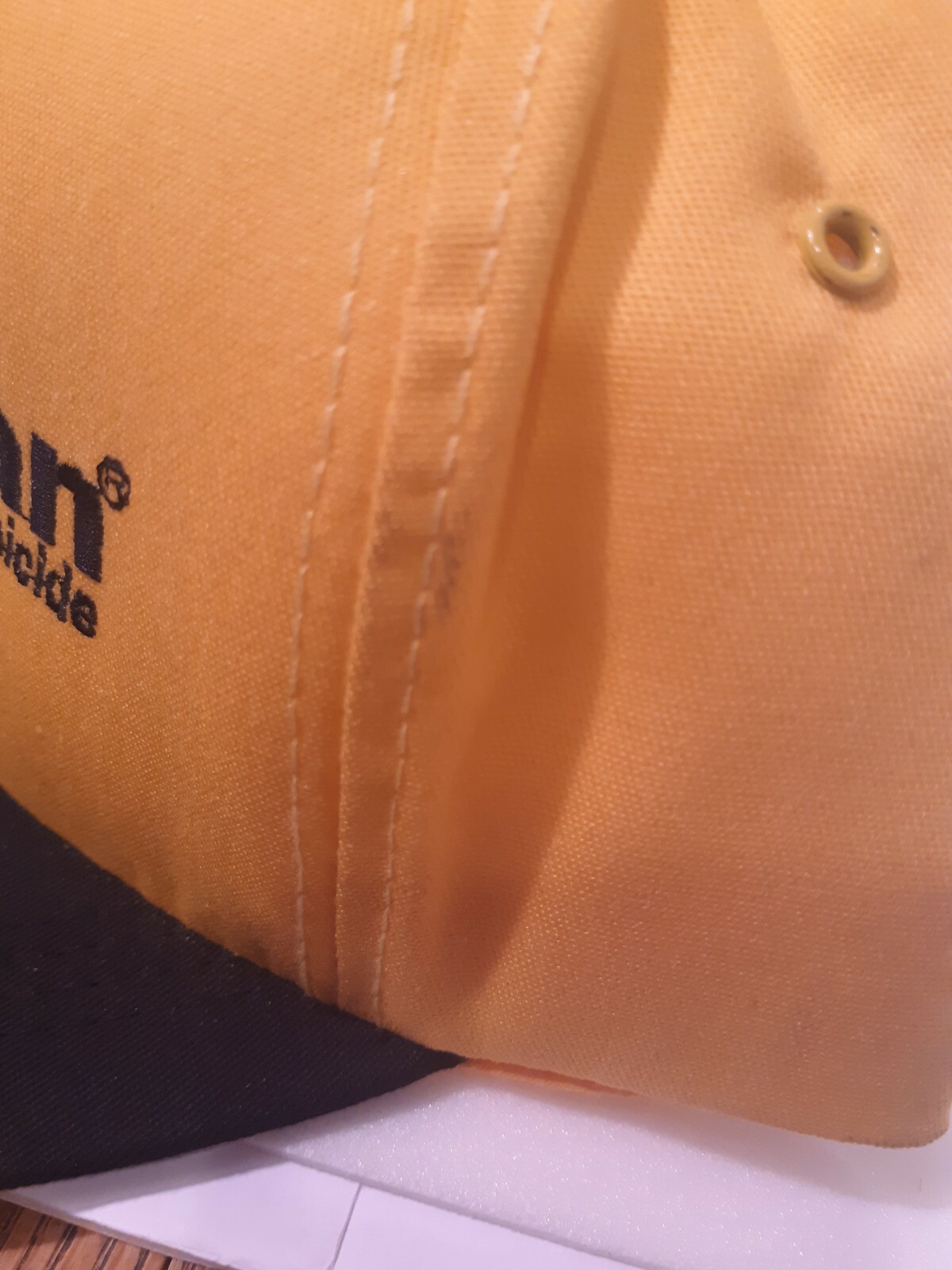 VTG BASF Guardsman Herbicide YELLOW Snapback Hat/Cap Embroidered Never Worn